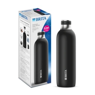 Butelka ze stali nierdzewnej do saturtora Brita SodaTrio 1L (czarna)