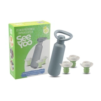 Zestaw do próżniowego zamykania butelek DAFI (pompka +3 korki)